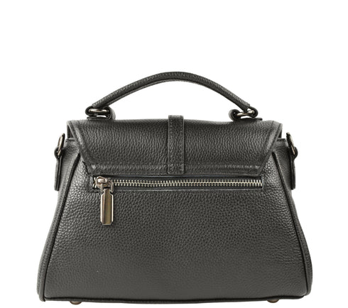 Poseta casual, dama, ADA SHOES, 28009, negru, piele naturala