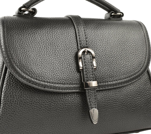 Poseta casual, dama, ADA SHOES, 28009, negru, piele naturala