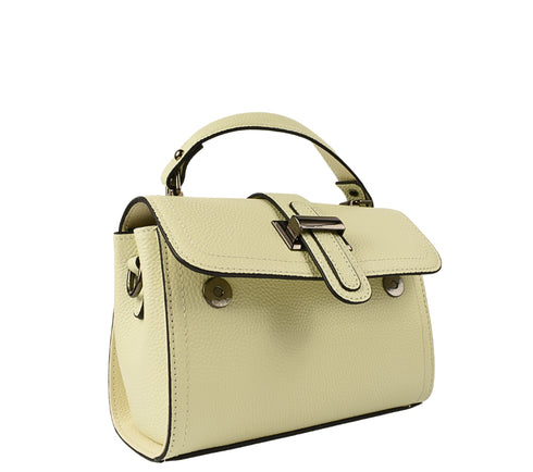 Poseta casual, dama, ADA SHOES, 3003, crem, piele naturala