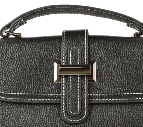 Poseta casual, dama, ADA SHOES, 3003, negru, piele naturala