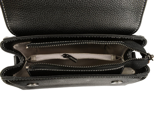 Poseta casual, dama, ADA SHOES, 3003, negru, piele naturala