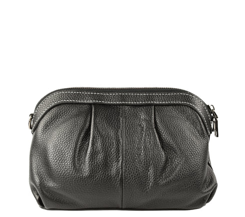 Poseta casual, dama, ADA SHOES, 6688, negru, piele naturala