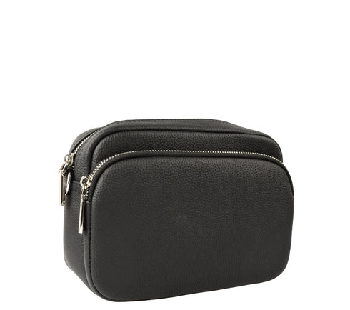 Poseta casual, dama, ADA SHOES, 79012, negru, piele naturala