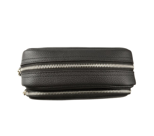 Poseta casual, dama, ADA SHOES, 79012, negru, piele naturala