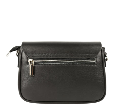 Poseta casual, dama, ADA SHOES, 79016, negru, piele naturala