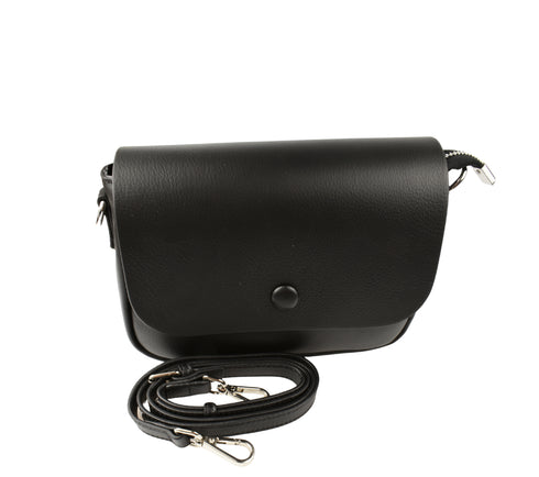 Poseta casual, dama, ADA SHOES, 79016, negru, piele naturala