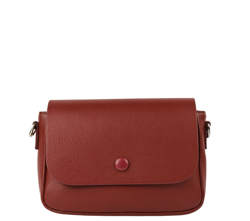 Poseta casual, dama, ADA SHOES, 79016, rosu, piele naturala