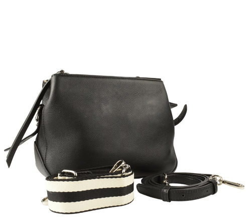 Poseta casual, dama, ADA SHOES, 79022, negru, piele naturala