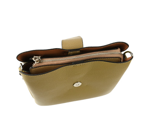 Poseta casual, dama, ADA SHOES, 8669, bej, piele naturala