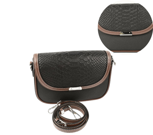 Poseta casual, dama, ADA SHOES, 9819, negru, piele naturala