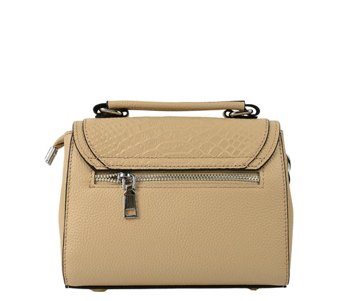 Poseta casual, dama, ADA SHOES, A718, bej, piele naturala