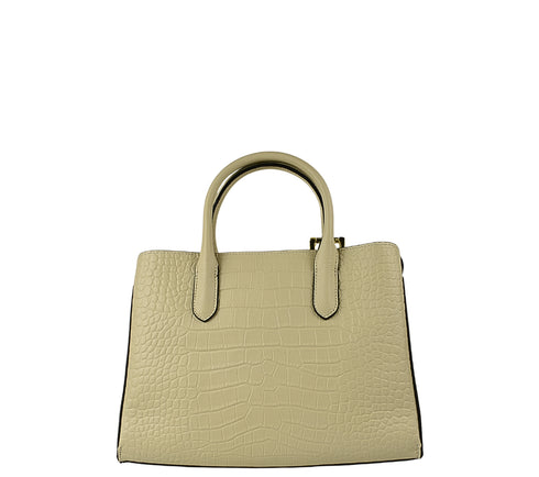 Poseta casual, dama, ADA SHOES, DFB-369, crem, piele naturala