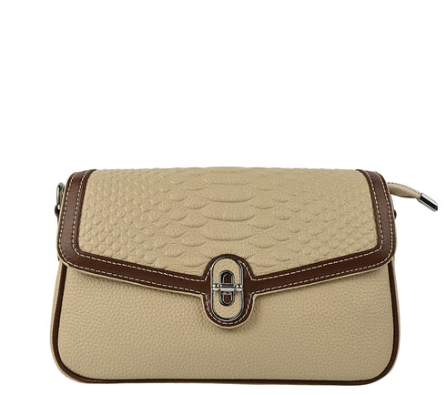 Poseta casual, dama, ADA SHOES, TT44, bej, piele naturala