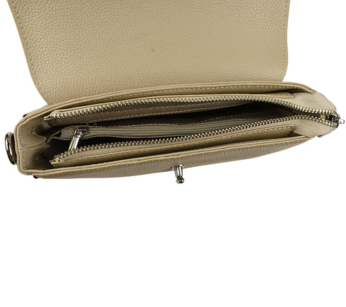 Poseta casual, dama, ADA SHOES, TT44, bej, piele naturala