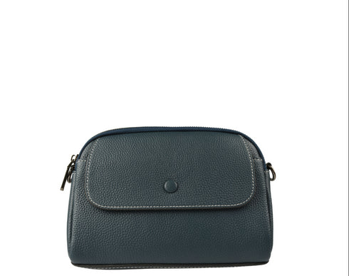 Poseta casual, dama, ADA SHOES, 1234, bleumarin, piele naturala