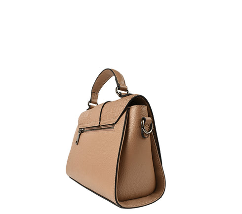 Poseta casual, dama, ADA SHOES, 5678, taupe, piele naturala