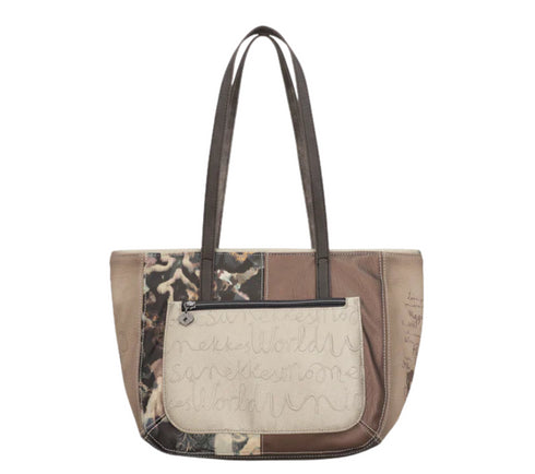 Poseta casual, dama, ANEKKE 41702-367, gri, piele ecologica