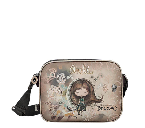 Poseta casual, dama, ANEKKE 41703-188, gri, piele ecologica