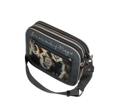 Poseta casual, dama, ANEKKE 41703-188, gri, piele ecologica