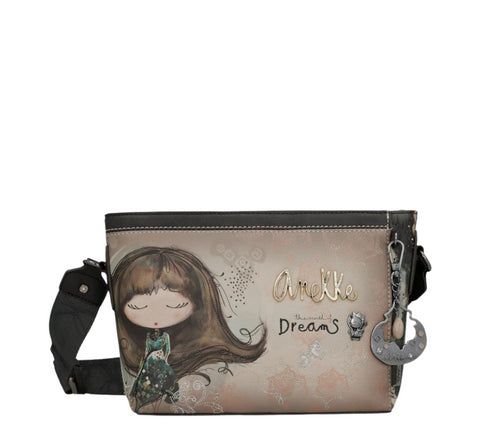 Poseta casual, dama, ANEKKE 41703-493, maro, piele ecologica