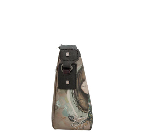 Poseta casual, dama, ANEKKE 41703-493, maro, piele ecologica