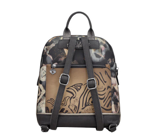 Rucsac sport, dama, ANEKKE 41705-295, maro, piele ecologica