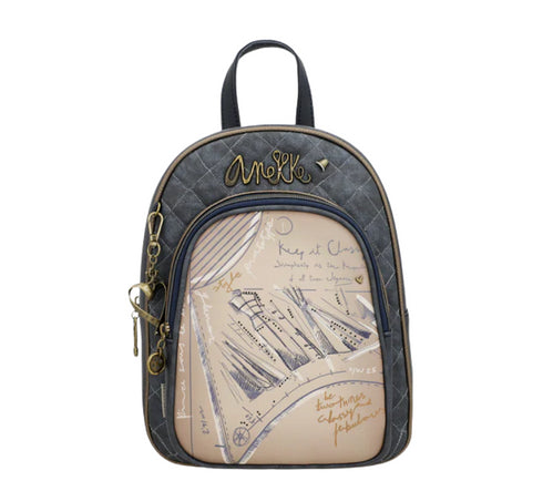 Rucsac sport, dama, ANEKKE 41845-197, bleumarin, piele ecologica