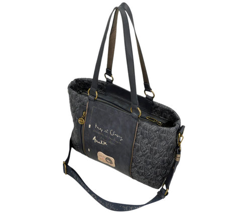 Poseta casual, dama, ANEKKE 41851-406, bleumarin, piele ecologica