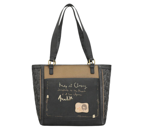 Poseta casual, dama, ANEKKE 41852-047, bleumarin, piele ecologica