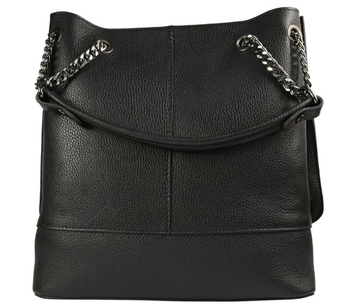 Poseta casual, dama, ADA SHOES, 21017, negru, piele naturala