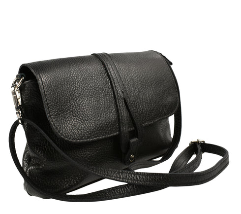 Poseta casual, dama, ADA SHOES, PEL05, negru, piele naturala