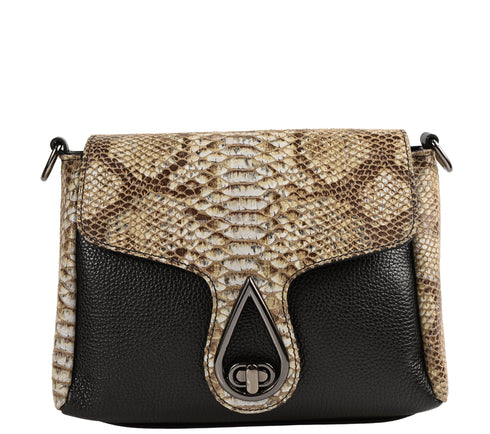 Poseta casual, dama, ADA SHOES, 19061, print, piele naturala