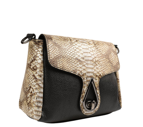 Poseta casual, dama, ADA SHOES, 19061, print, piele naturala