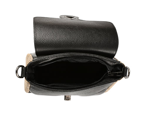 Poseta casual, dama, ADA SHOES, 19061, print, piele naturala