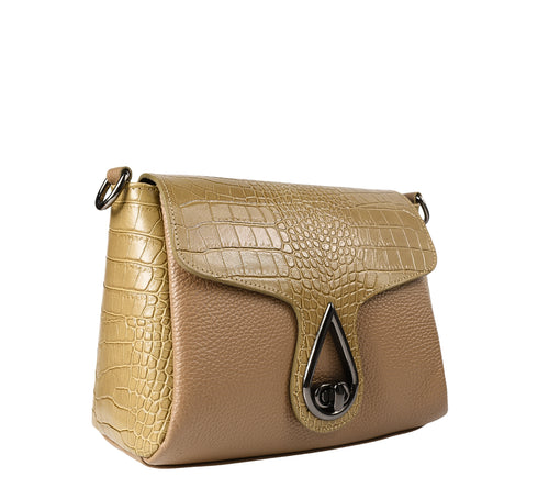 Poseta casual, dama, ADA SHOES, 19061, bej, piele naturala