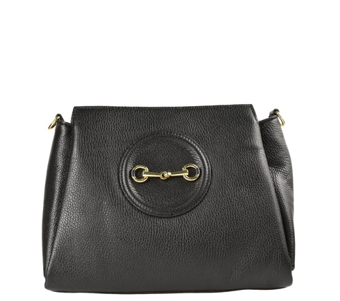 Poseta casual, dama, ADA SHOES, 25035, negru, piele naturala