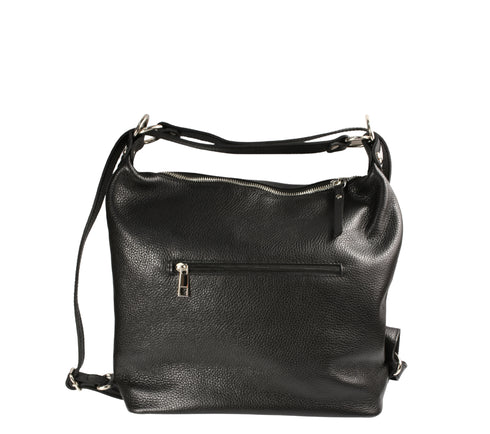 Poseta casual, dama, ADA SHOES, ROBERTA V2, negru, piele naturala