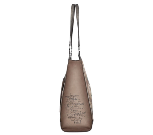 Poseta casual, dama, ANEKKE 41702-366, maro, piele ecologica