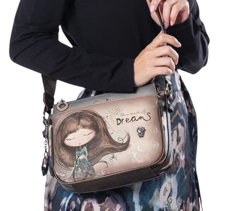 Poseta causal, dama, ANEKKE 41703-062, gri, piele ecologica