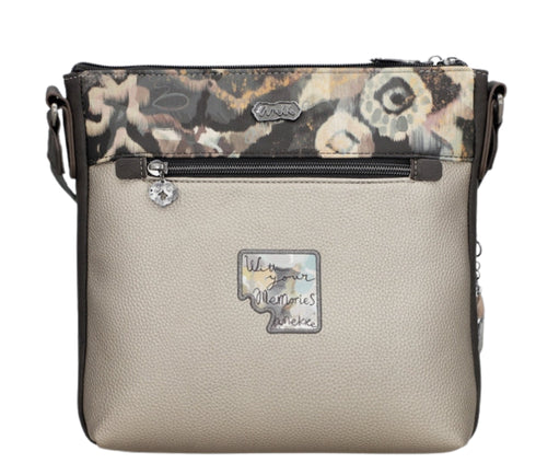 Poseta casual, dama, ANEKKE 41703-069, maro, piele ecologica