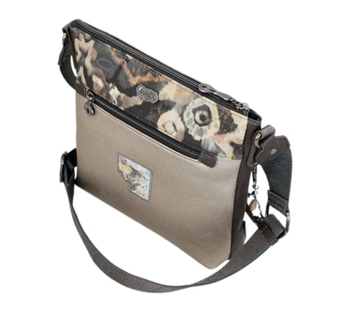 Poseta casual, dama, ANEKKE 41703-069, maro, piele ecologica