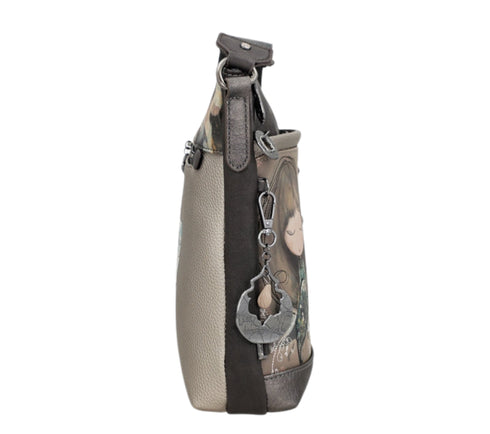 Poseta casual, dama, ANEKKE 41703-069, maro, piele ecologica