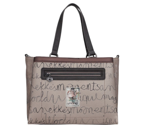 Poseta casual, dama, ANEKKE 41711-224, maro, piele ecologica