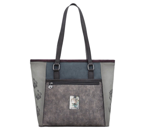 Poseta casual, dama, ANEKKE 41712-364, gri, piele ecologica