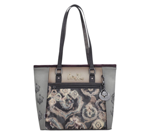 Poseta casual, dama, ANEKKE 41712-364, gri, piele ecologica