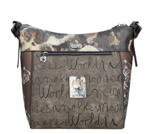 Poseta casual, dama, ANEKKE 41713-007, maro, piele ecologica