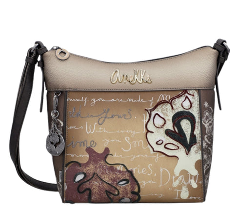 Poseta casual, dama, ANEKKE 41713-007, maro, piele ecologica