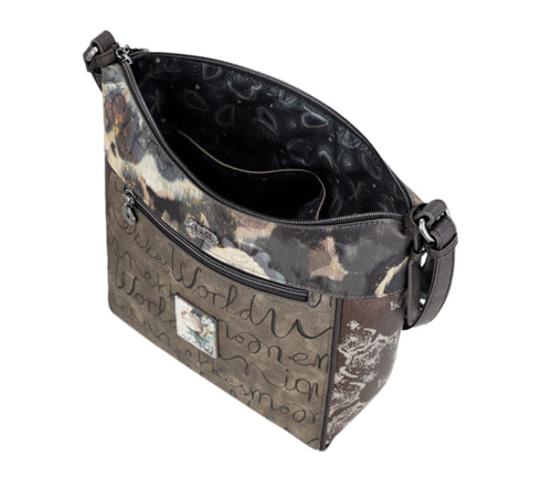 Poseta casual, dama, ANEKKE 41713-007, maro, piele ecologica