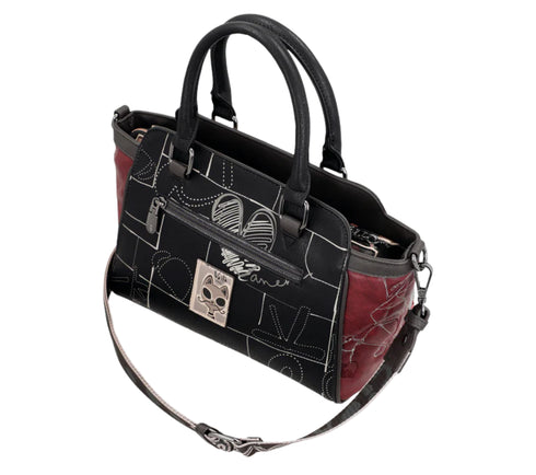 Poseta casual, dama, ANEKKE 41801-032, maro, piele ecologica