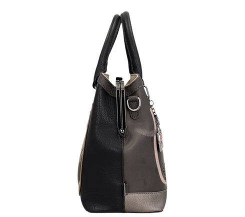 Poseta casual, dama, ANEKKE 41801-061, maro, piele ecologica